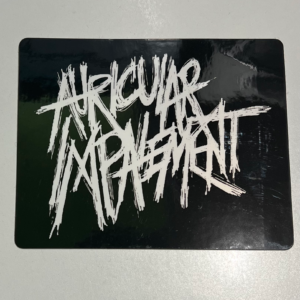 "Auricular Impalement" Sticker - Black