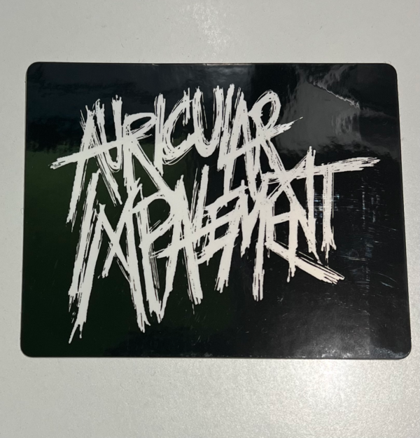 "Auricular Impalement" Sticker - Black