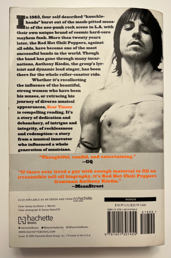 Scar Tissue By Anthony Kiedis and Larry Sloman - Image 2