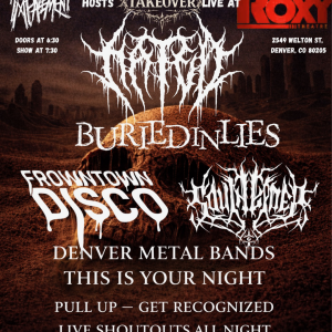 Apr 24 2026 - HATED @ Roxy Theater - Pre-Sale Ticket