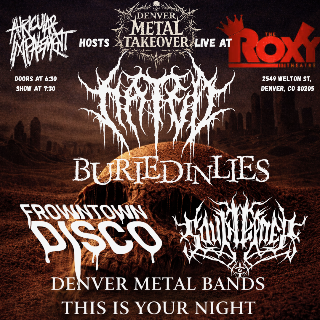 HATED with Buried In Lies, Souldherder, and Frowntown Disco at the Roxy Theater on Apr 24 2026